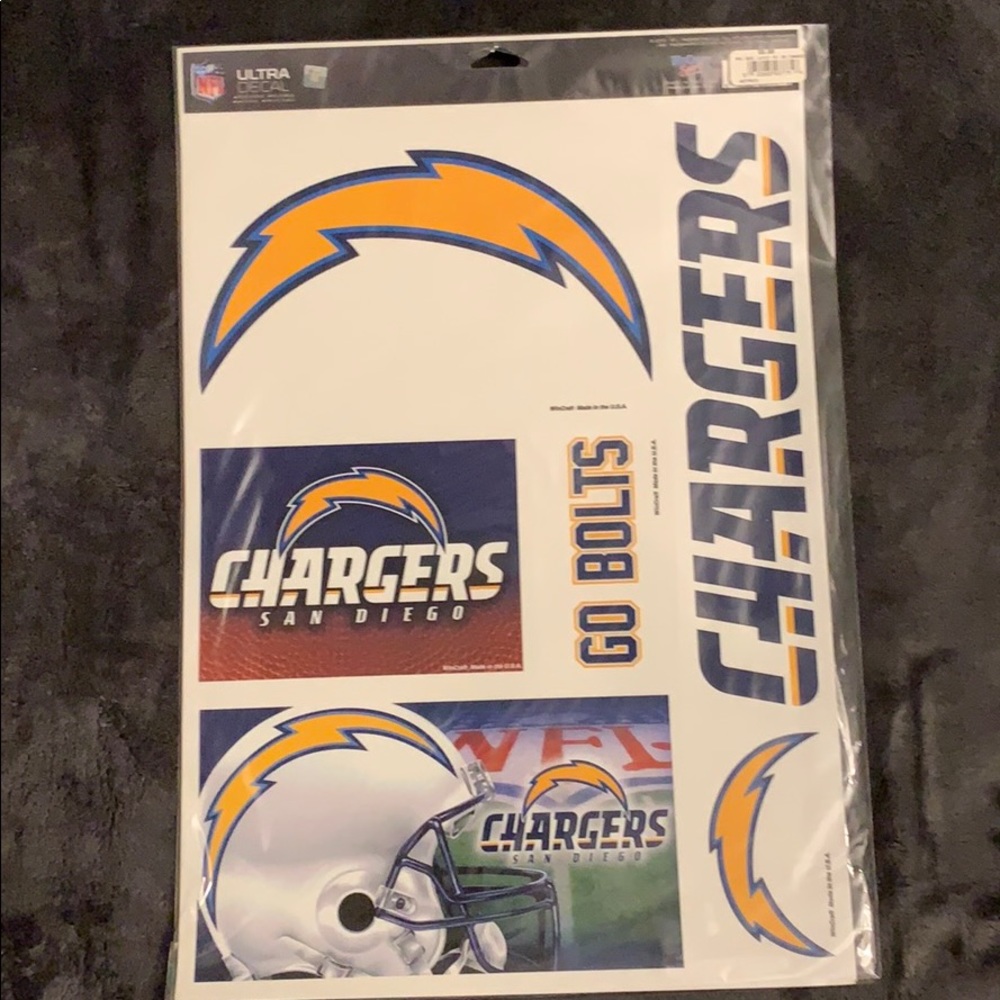 Chargers Football Decal Pack